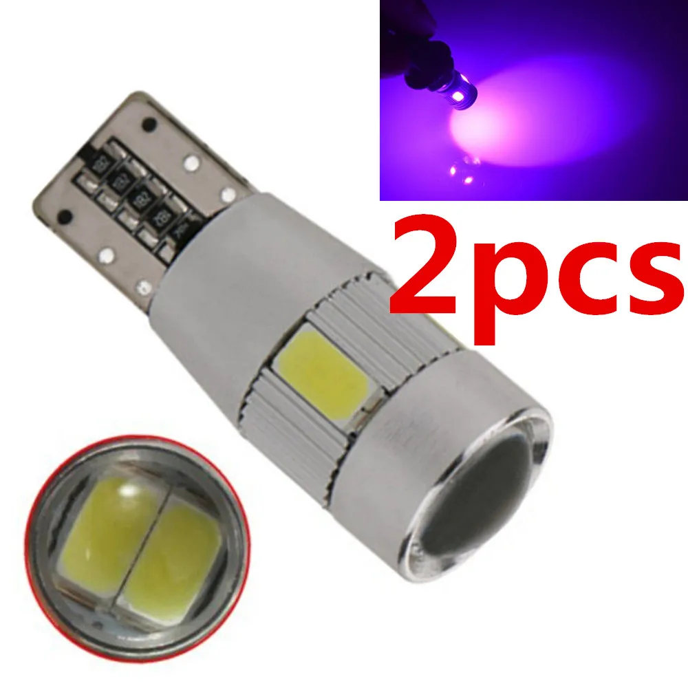 

CYAN SOIL BAY 6 SMD LED 5630 Error Free 194 168 W5W Universal parking Bulb Car T10 CANBUS Auto Side Light Pink Purple Lamp Green