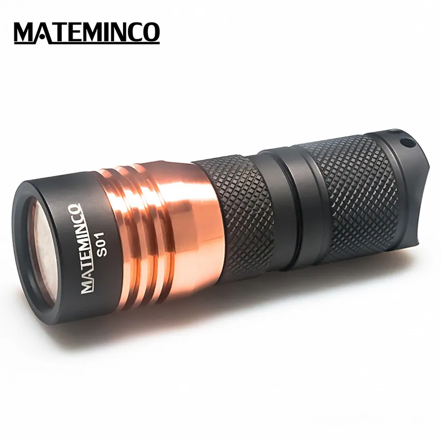 Mateminco S01 4 * Cree XPG3/Nichia 219C 2200 люмен 18350 мини тактисветильник светодиодный