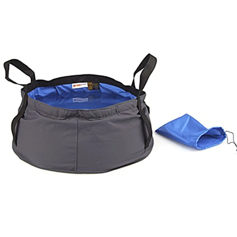 Mounchain Quality 12L Ultra light Outdoor Nylon Folding Water Washbasin