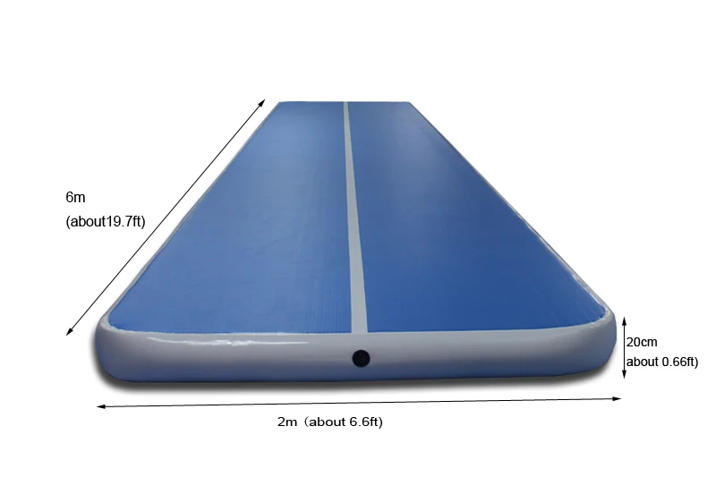 air track size