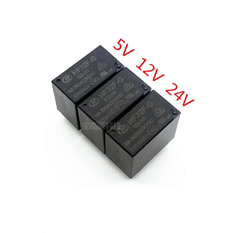 5 шт./лот реле JZC HF32F-G-005 012 -024-HS 10 А 4 контакта | Обустройство дома