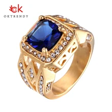 Oktrendy Big Crystal Rings For Women Multicolor Rhinestone Stainless Steel Wedding Female Teen Jewelry Dropship Ring engagement rings for women wedding jewelry big crystal stone ring stainless steel jewelry