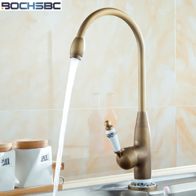 BOCHSBC вращающийся на 360 градусов кран для ванной комнаты антикварный раковины