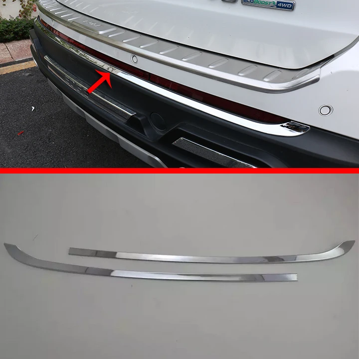 

For Ford Edge 2016 2017 ABS Chrome Rear Bumper Cover Trim