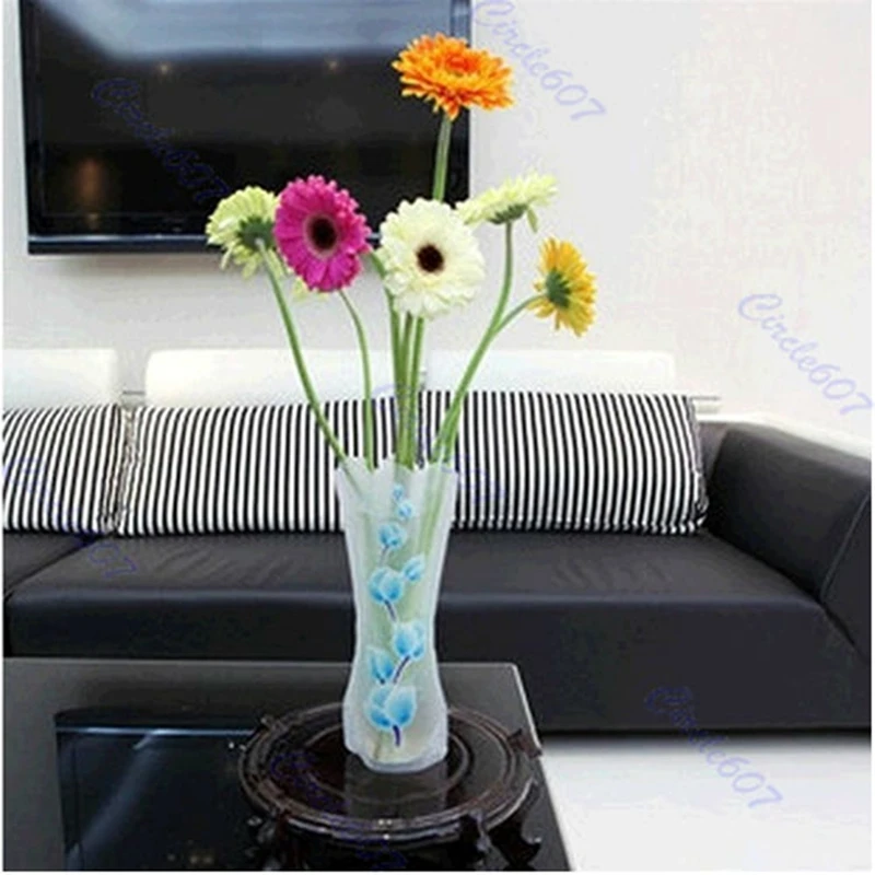 

Plastic Unbreakable Foldable Reusable Flower Home Decor Vase Color Random 2pcs #H0VH#
