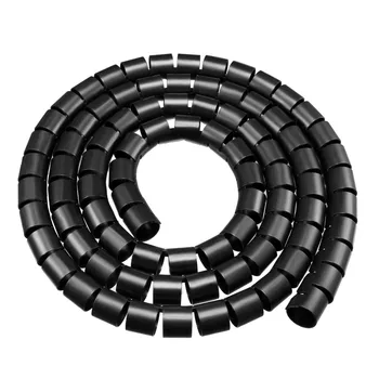 

Uxcell 30mm Spiral Tube Cable Wire Sleeve Protector Wrap Flexible Computer Manage Cord Storage Insulated Black Gray 2M 3M