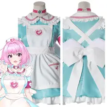 Аниме Девушки Yumemi Riamu костюм медсестры для косплея платье