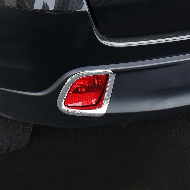 

ABS Plastic For Toyota Highlander Kluger 2014 2015 2016 2017 back tail rear fog light lamp Cover Trim frame parts