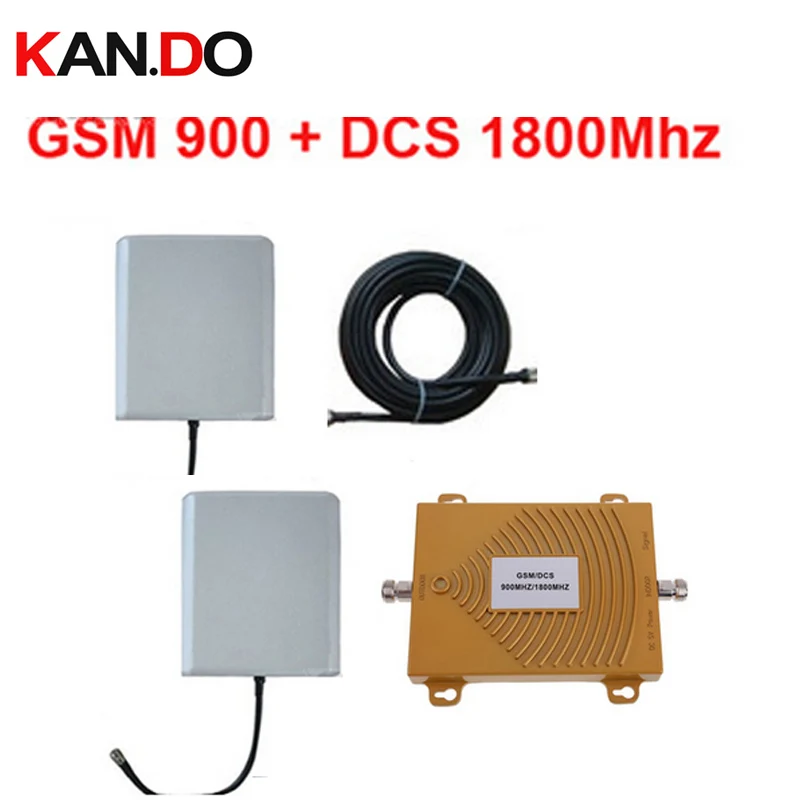 dual band ретранслятор GSM 900 мГц Booster+ DCS 1800 мГц ретранслятор двухдиапазонный усилитель комплекты w/кабель и антенны, dual Band DCS BOOSTER