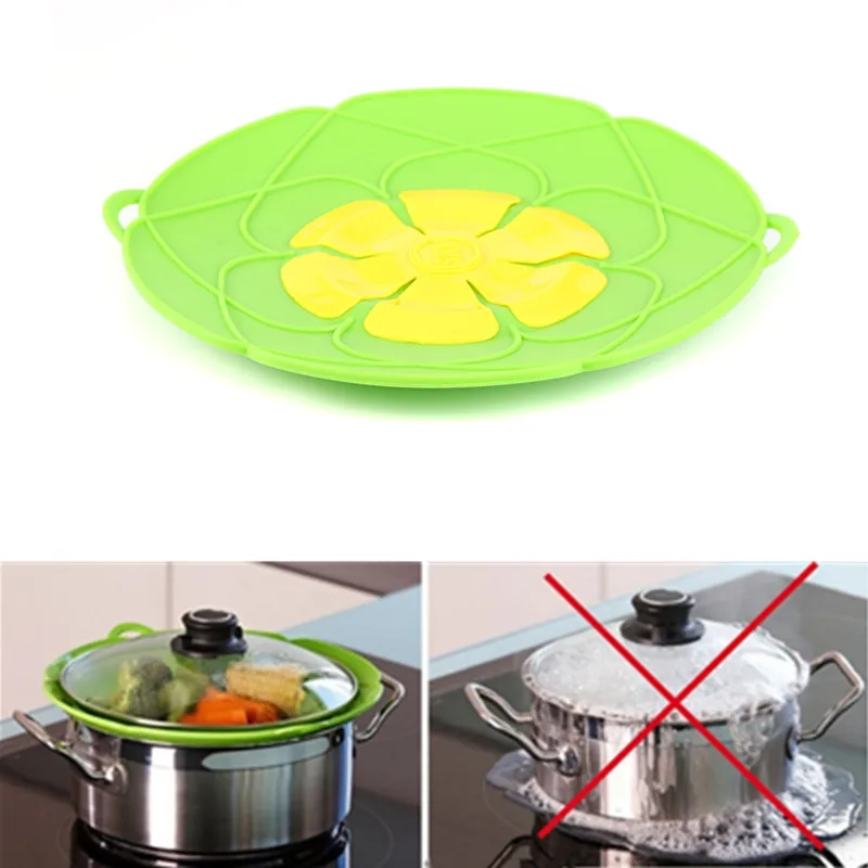 

Silicone Anti-overflow Lid Kitchen Cooking Gadgets Stop Spill Pot Cover Cooking Pot Lid Utensil High Quality Kitchen Accessories