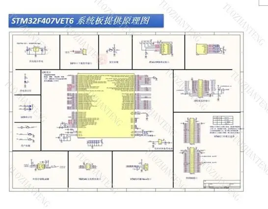 STM32F407VET6 макетная плата Cortex-M4 STM32 минимальная системная обучающая плата ARM основная плата STM модуль