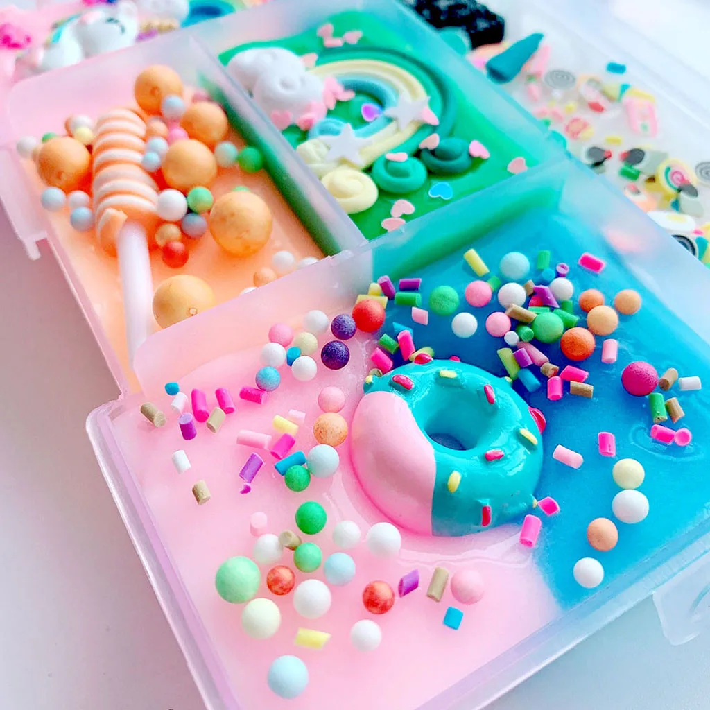 1 pièce Beurre Slime Fluffy Slime Multicolore Jouet Slime Anti-Stress Antistress pour Cadeau danniversaire Cadeau de fête des Enfants 1 pièce Beurre Slime Fluffy Slime Multicolore Jouet Slime Anti-Stress Antistress pour Cadeau danniversaire Cadeau de fête des Enfants