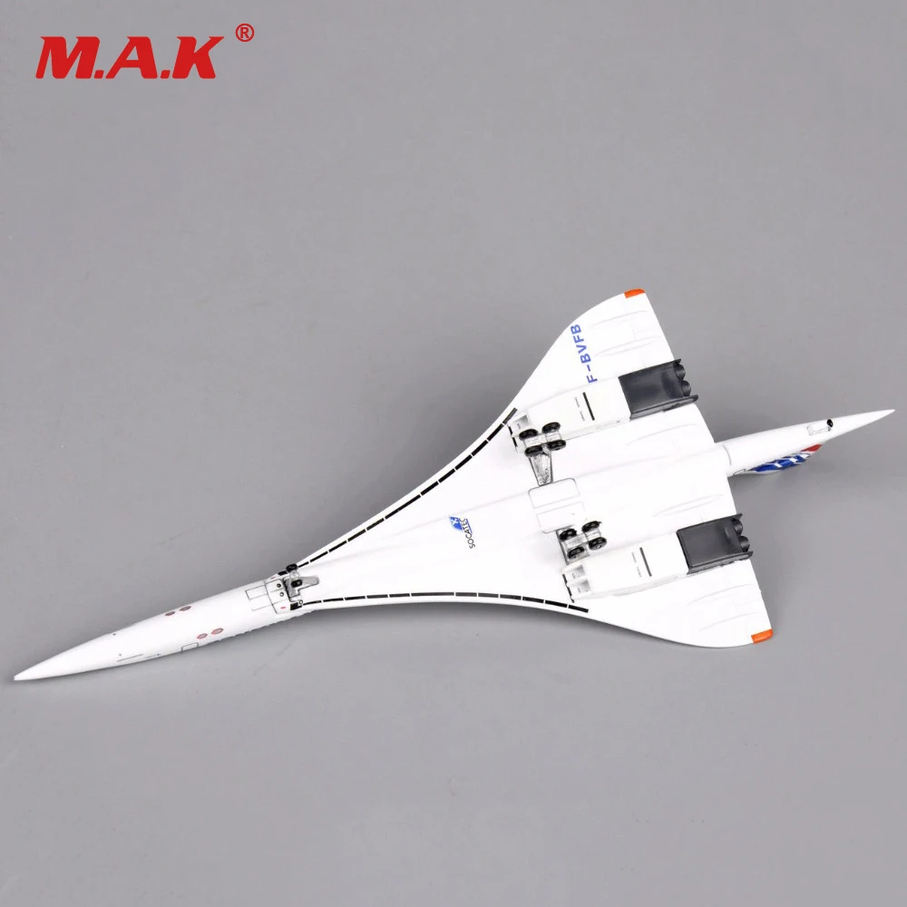 Koop Kinderen Vliegtuig Speelgoed Concorde 1400 Schaal Air France 1976 2003 Diecast Metalen Voertuigen Wit Mini Vliegtuigen voor Kinderen Gift