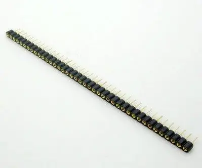5PCS Pitch 2 54mm 40 Pin Round Female Single Row Pin Header Strip PCB Connector