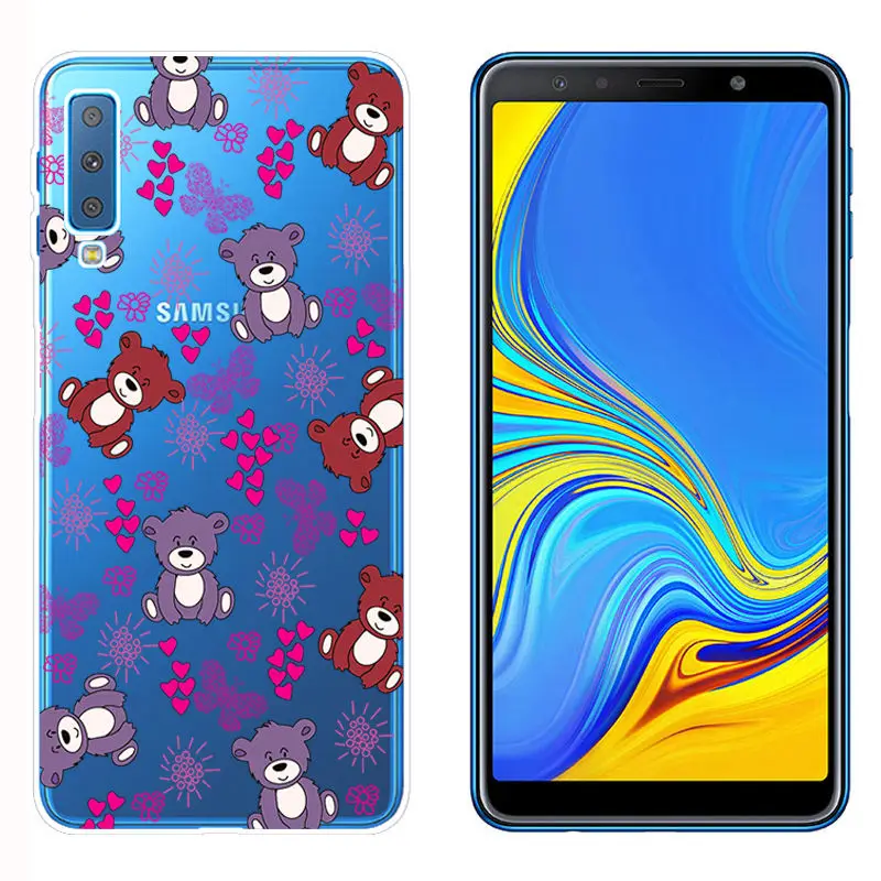 Soft TPU Fundas for Samsung A750 Smart Back Phone Cover for A6 A8 Plus 2018 Galaxy A9 2018 Clear Silicone Case for A520 A7 2018 (16)