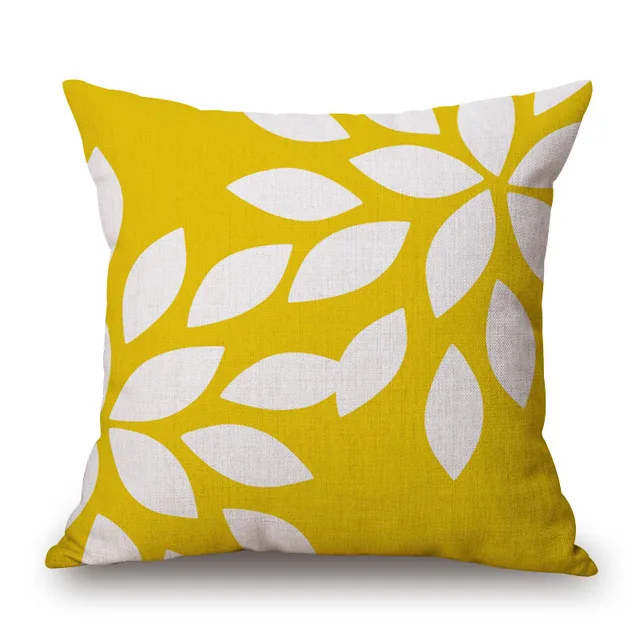 Green Yellow Geometric Pillow Cover Abstract Home Decor Cushion Cover ...