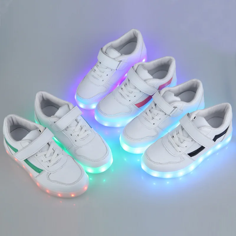 

Kids USB Shoes Light UP Kids Casual Boys&Girls Sneakers Glowing Shoes for Big Kids Luminous Sneakers USB Charging Shoe High