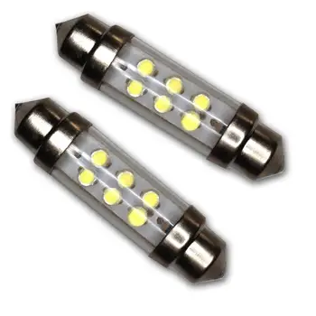 

TOYL LEDDL-42M-W6 Dome Light LED Bulbs Festoon 42mm, 6 LED White 2-pcs