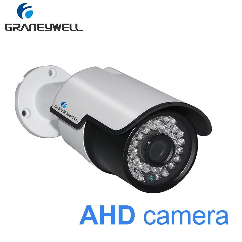

GRANEYWELL Security Camera Waterproof Bullet CCTV Video Surveillance White Camera AHD 1080p Nghit Vision Home DVR Monitor Camera