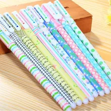 10 x милый мультфильм красочный свежий сетки цветок гелевая ручка Набор Kawaii корейский канцелярские принадлежности креативный подарок, школьные принадлежности SJ14
