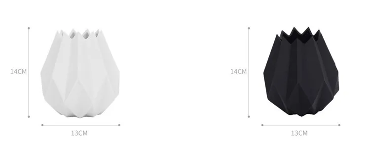 Современный минималистичный керамический оригами ваза мини вазы цветочный горшок ваза Настольная Ваза для свадебного декора аксессуары для домашнего декора
