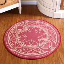 Enfants Chambre Tapis de Bande Dessinée Rose Sakura Magique Cercle Enfants Ronde Jouer Tapis Chaise D’ordinateur Panier Suspendu Puzzle Tapis