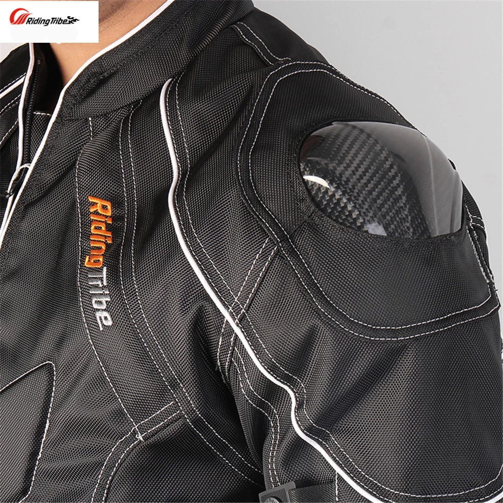Günstig Motorrad Männer der Protecitve Jacken Carbon faser Schulter Straße straße kleidung Motocross Körper Armour Getriebe guards Jacken