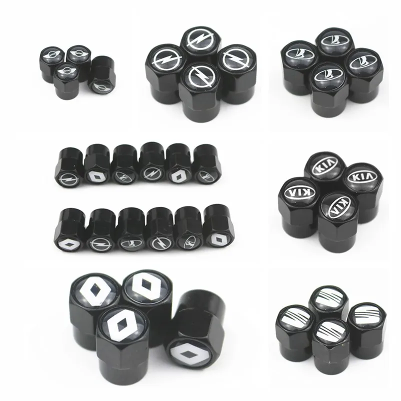 

Car Styling Car Wheel Tire Stem Covers Valve Caps Case For Audi bmw vw golf A7 A4 B5 B6 B8 A6 A3 A5 Q5 Accessories Automobiles