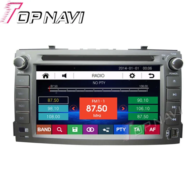 Topnavi 6," автомобильный DVD gps для KIA Soul 2012-Автомобильный радио мультимедиа аудио стерео в тире, Wince система