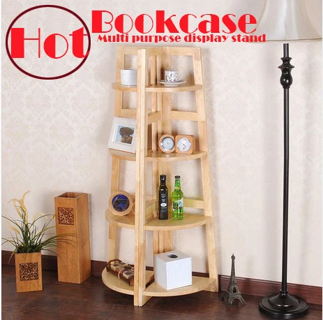 

Oak,100% solid wood cabinets,bookcase,corner shelf,Kitchen cabinets,floating book bookshelf,4 layer multi function display racks