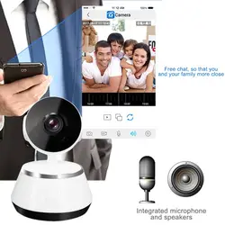 LESHP домашний монитор безопасности ip-камера HD беспроводная WiFi камера наблюдения ИК ночного видения детский монитор с микрофоном Поддержка TF