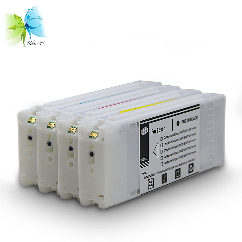 

Winnerjet 5 colors sublimation ink cartridge for Epson T3200 T5200 T7200 printer ink cartridge cheap price but high quality