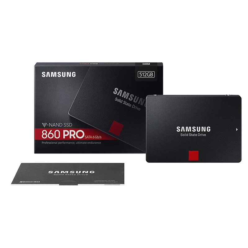 Samsung 2,5 дюймов SATA III SSD 860 PRO 256 ГБ 512 1 ТБ 2 ТБ Внутренний твердотельный жесткий диск для ноутбука