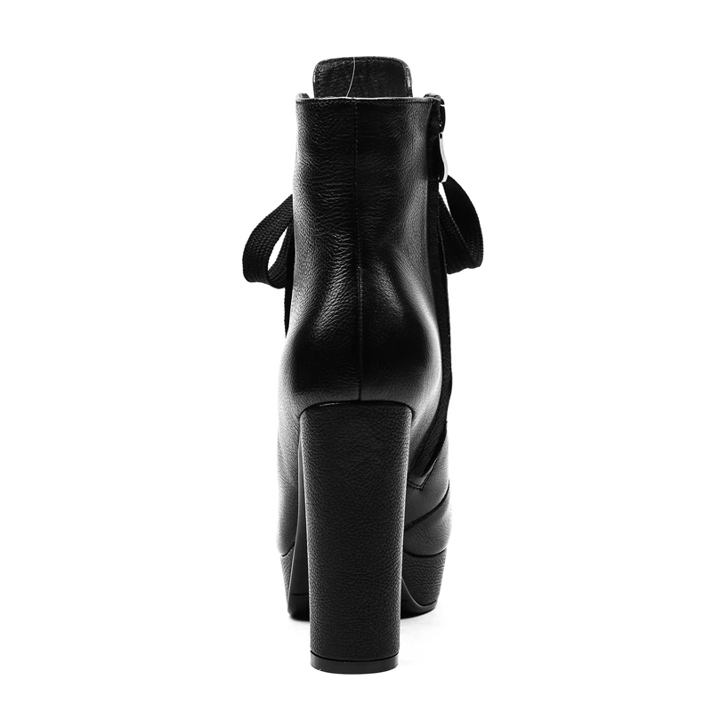 Chaussons Bout Talons Croix Imperméables D'hiver Pointu Chaussures Arden Court Fermeture Furtado Éclair À 2019 Liée Femmes Mode De Black Épais Bottines xedCrQWBo