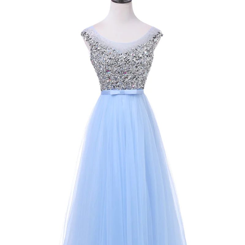 Женское длинное вечернее платье FADISTEE роскошное Тюлевое с блестками и бусинами