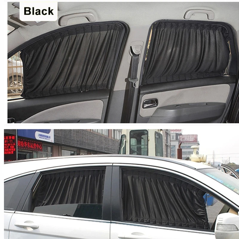 2pcs NEW 50S Aluminum Alloy Elastic Car Side Window Sunshade Curtains 50*39cm Auto Sun Visor Blinds High quality 2pcs NEW 50S Aluminum Alloy Elastic Car Side Window Sunshade Curtains 50*39cm Auto Sun Visor Blinds High quality