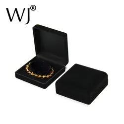 Качественная черная бархатная Ювелирная шкатулка для браслетов Displayying ножной браслет упаковочная коробка Рождественский Подарочный