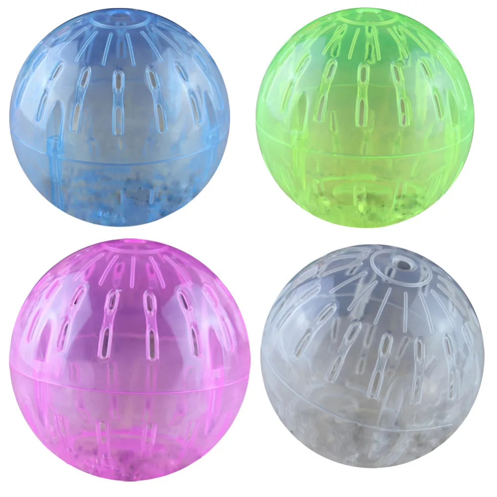 

breathable pets hamster running ball toys squirrel runner product random color Guinea pig Chinchilla exercise training toy