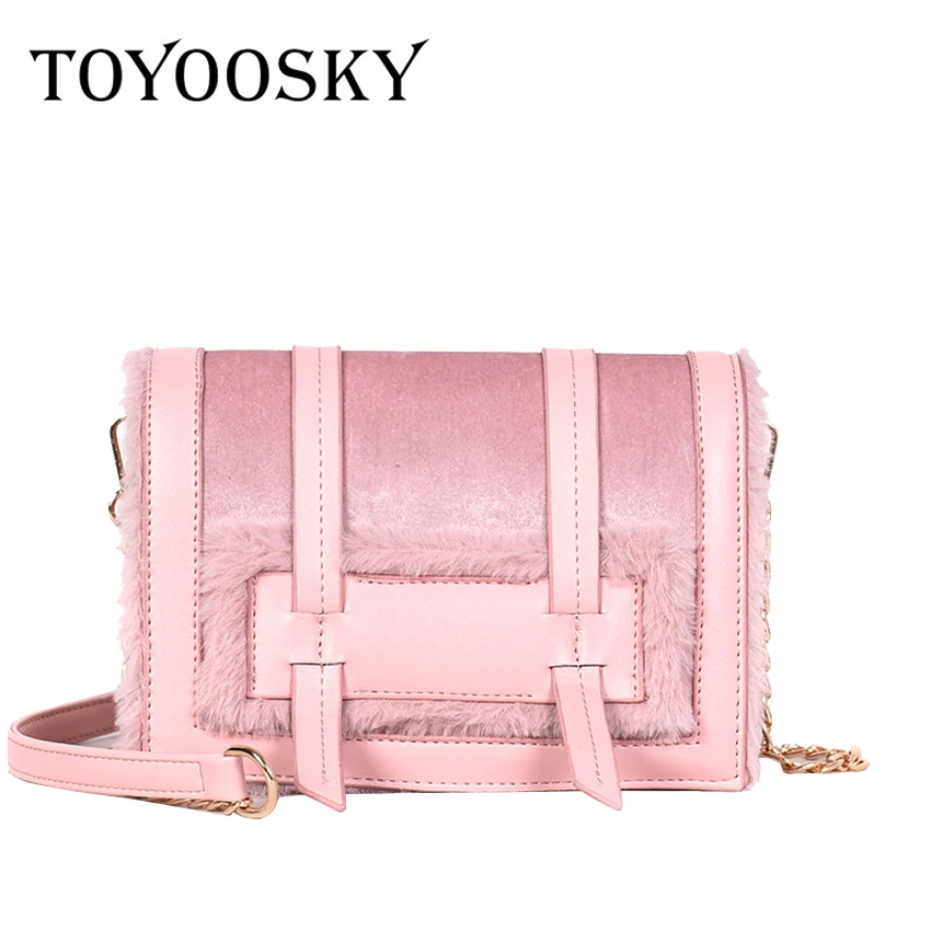 

TOYOOSKY Fashion Women Velour Bags Women Designer Handbags Velvet Luxury Multifunction Shoulder Crossbody Bags Bolsas Femininas