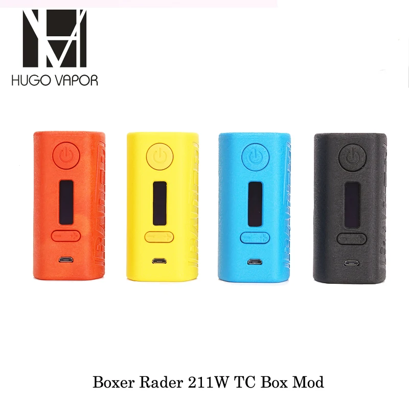 

Electronic Cigarettes Original 211W Hugo Vapor HugoVapor Boxer Rader Box Mod Fit 510 Thread RDA RTA RDTA SUB OHM Vape Vaporizer