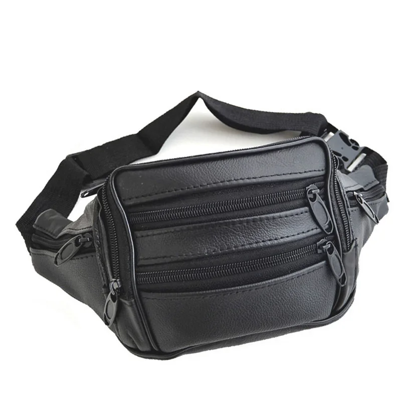 Men Sport Outdoor Jogger Waist Bag Artificial Leather Sports And