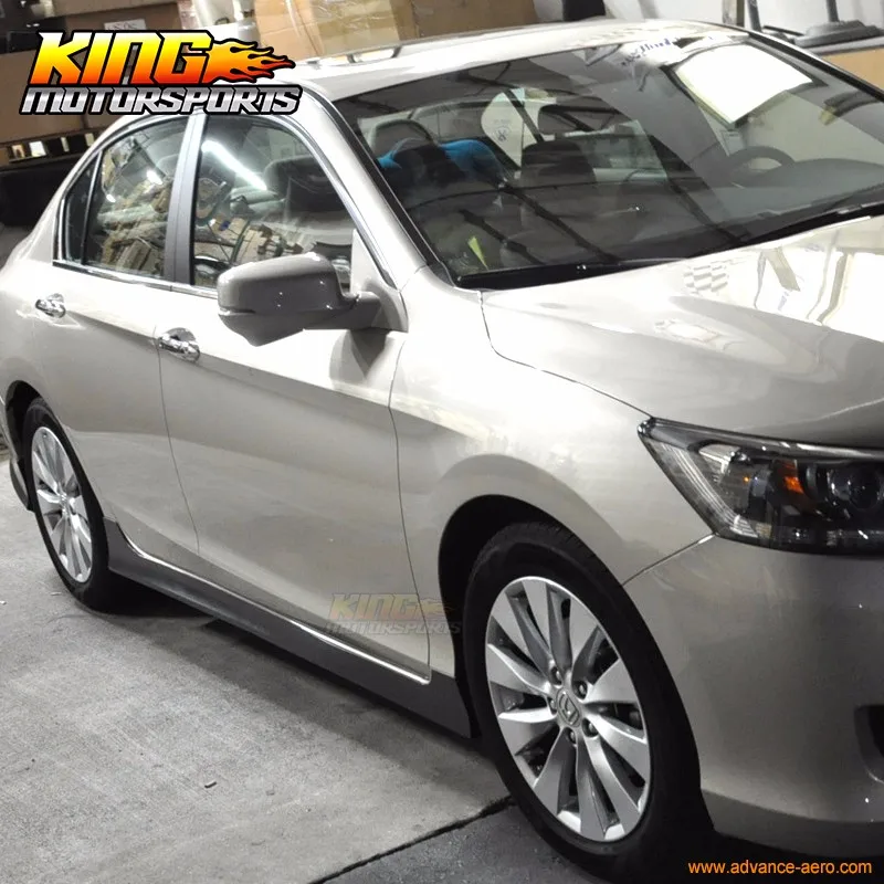 Для 13-15 Honda Accord 4Dr MODULO боковая поверхность Неокрашенный Черный PP