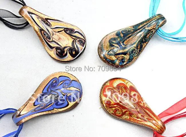 61*34 мм 3D ожерелье с подвеской из муранского стекла 8 шт./# ND|pendant 925|pendant lampholdernecklace