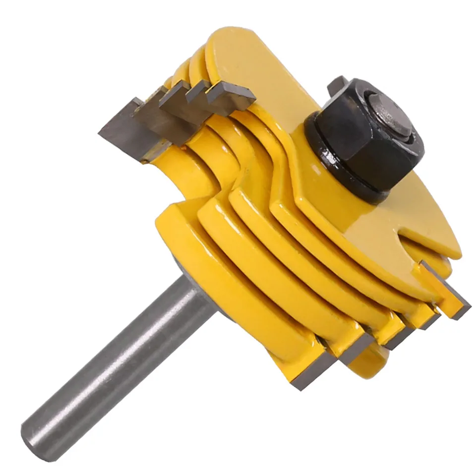 2Pc 6 Piece Slot Cutter 3 Wing Router Bit Set