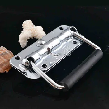 

free shipping metal handle air box handle Cold-rolled steel spring handle tool box hardware woodenbox handle Luggage Bags Parts