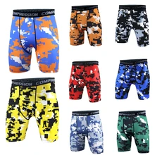 Мужские спортивные короткие штаны утягивающая одежда для спортзала Под базовым слоем укороченные Штаны спортивные колготки