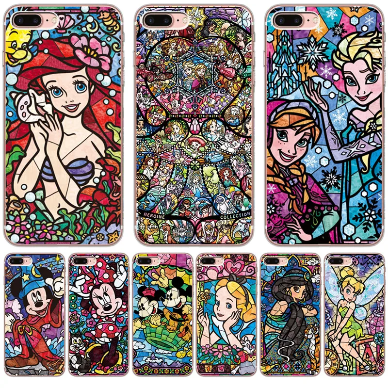 

cartoon Alice Tattoo mouse For iPhone X XR XS Max 5 5S SE 6 6S 7 8 Plus Case Cover phone Funda Coque Etui silicone soft tpu