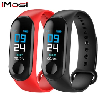 

Imosi M3 Smart Fitness Bracelet Tracker Watch Waterproof Pedometer Heart Rate Monitor Smartband Blood Pressure Band For iphone