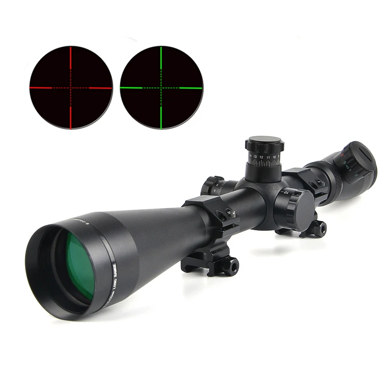 

6-24x50 M1 Riflescope Adjustable Red Green Mil-Dot Reticle Optic Sight Rifle Scope Tactical Scopes for Outdoor Caza