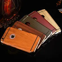 200 шт металлическая алюминиевая рама ПК Гибридный Coques чехол деревянные зерна Fundas жесткие доспехи для Apple iPhone 6 6s 7/7 6/6s Plus
